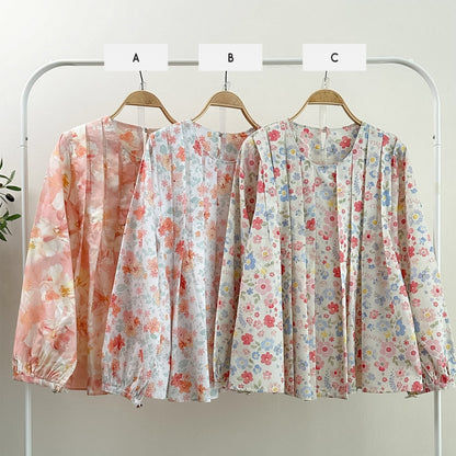ABC Astrid Pleated Top