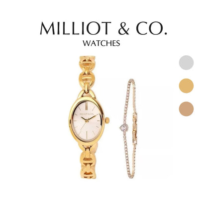 Milliot & Co Rebecca Classic Bracelet Analog Watch with Bracelet Set
