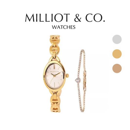 Milliot & Co Rebecca Classic Bracelet Analog Watch with Bracelet Set