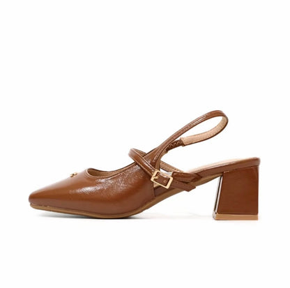 LYDEN Mary Jane Tasya Slingback Series (6cm Pump Heels)