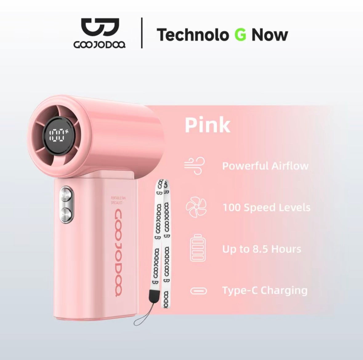 GJDQ GFS017 Mini Handheld Fan