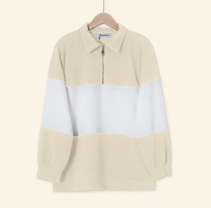 YM Unisex Stripe Polo Waffle Top