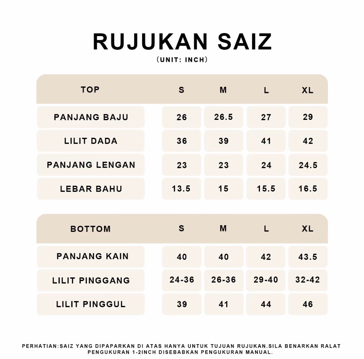 YM Maya Kurung Set - S-XL