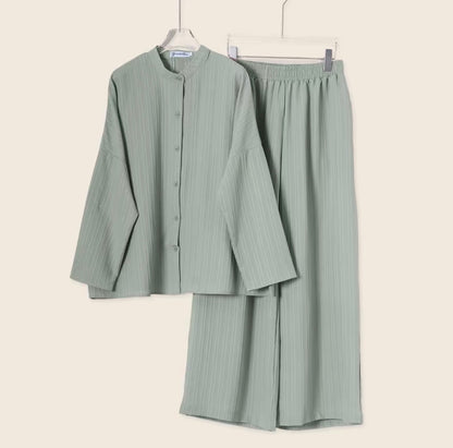 YM Hanami Set (Blouse & Pants) - Free Size/Plus Size