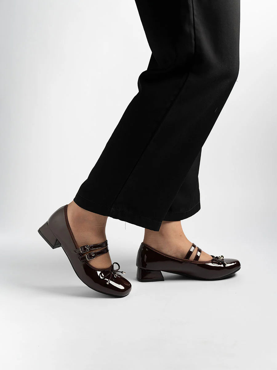 H2U Ruby Ribbon Mid Heels