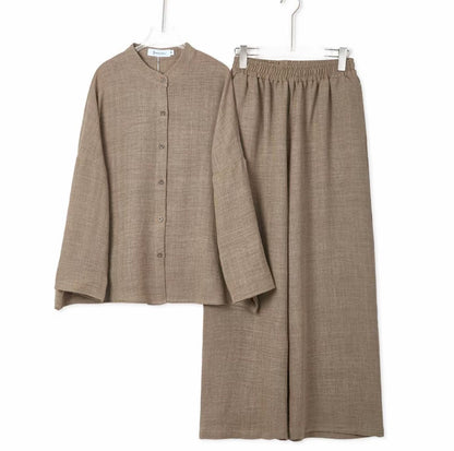 YM Calista Pants Set - Free/Plus Size