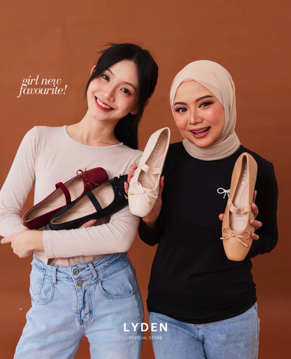 LYDEN Mary Jane Flats with Elastic Strap