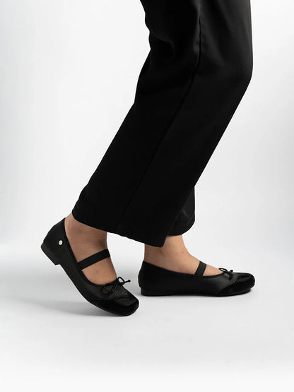 H2U Riley Ribbon Satin Flats