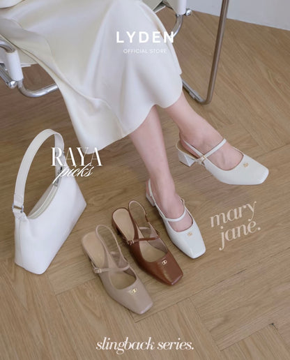 LYDEN Mary Jane Tasya Slingback Series (6cm Pump Heels)