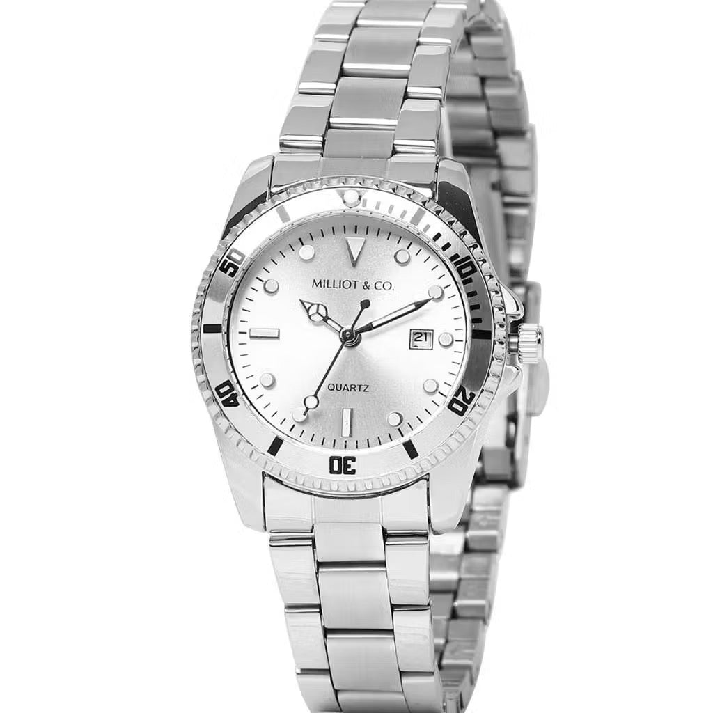 Milliot & Co Victoria Stainless Steel Strap Watch