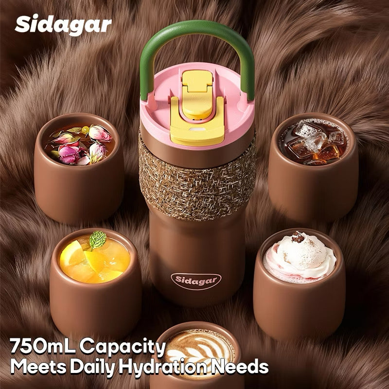 SIDAGAR Chanel-style 750ml Ceramic Inner Tumbler