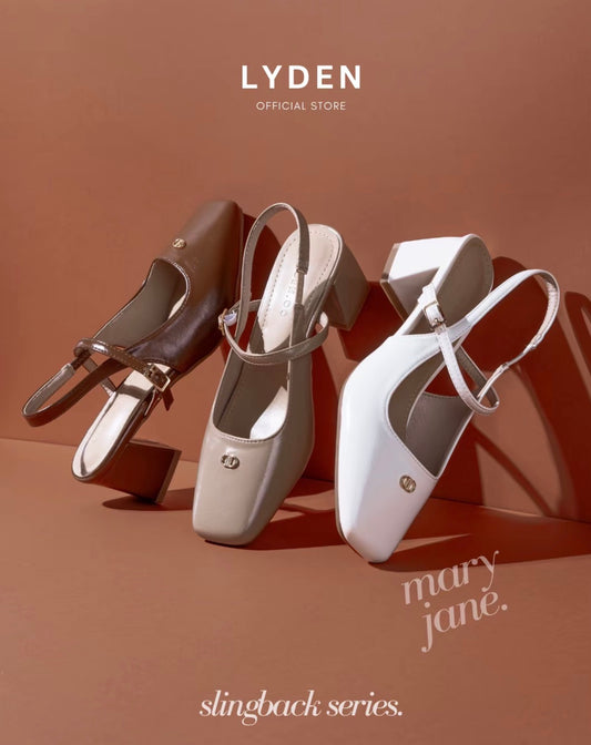 LYDEN Mary Jane Tasya Slingback Series (6cm Pump Heels)