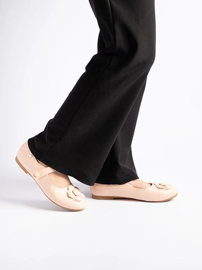 H2U Holly Flower Strap Flats