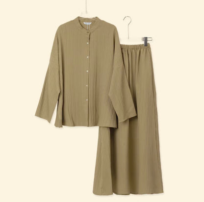 YM Jenny Set (Blouse & Skirt) - Free Size/Plus Size