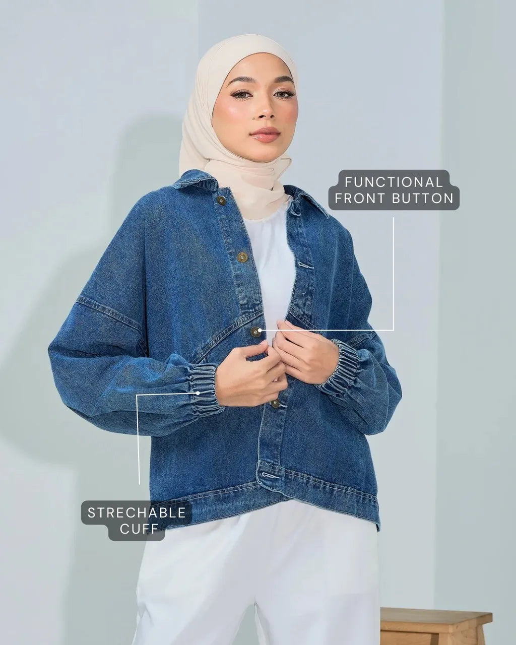 HW [TOP ONLY] Niccole Denim Jacket