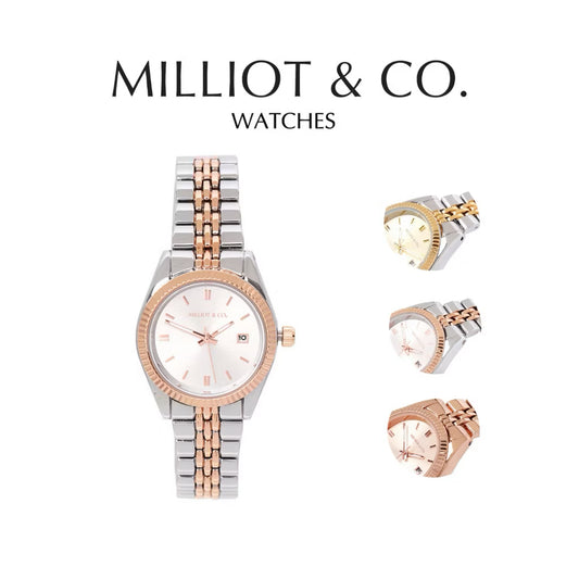 Milliot & Co Darcy Metal Strap Analog Watch