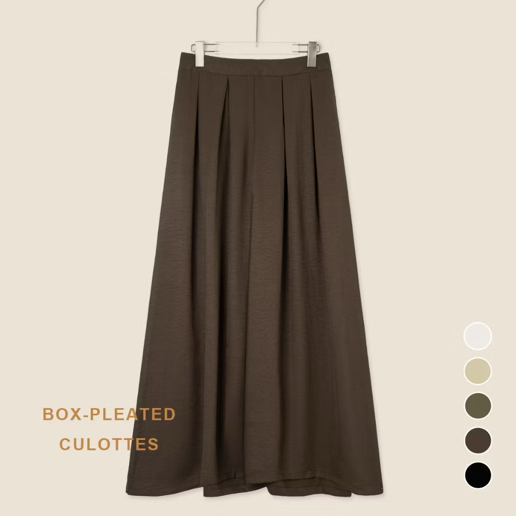YM Renata Wide Leg Box Pleated Pants