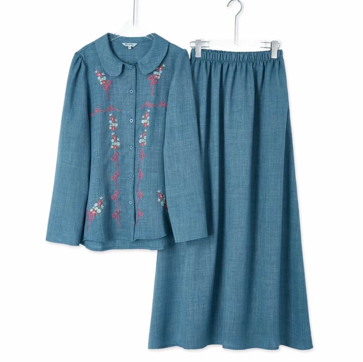 YM Miranda Embroidered Skirt Set - FS/PS