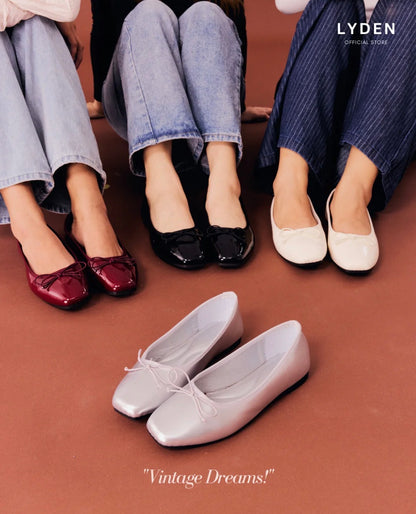 LYDEN Mary Jane Glossy Flats