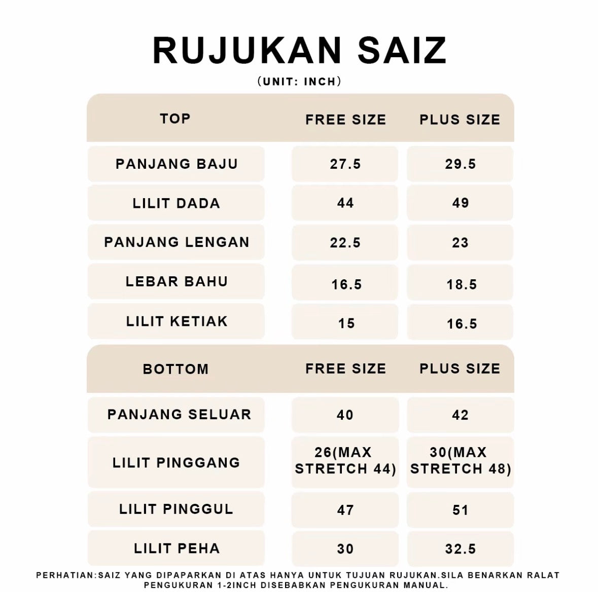 YM Damia Pants Set - Free/Plus Size