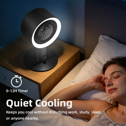 GJDQ GFS020 Silent Oscillating Desk Fan