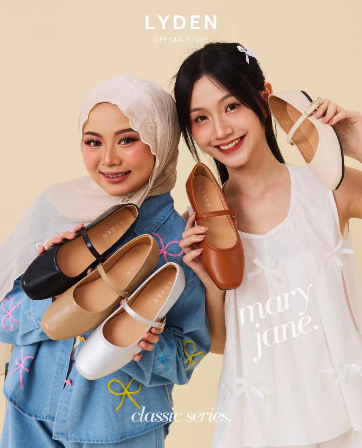 LYDEN Mary Jane Classic Series Flats