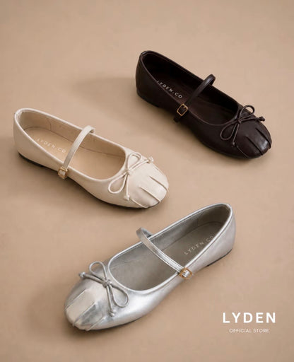 LYDEN Mary Jane Ballet Knot Strap Flats