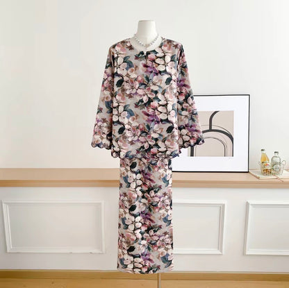 Baisanmy Casual Sulam Kurung Set