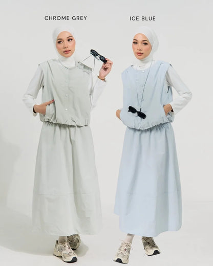 HW Biena Vest Include Inner With A-cutting Skirt
