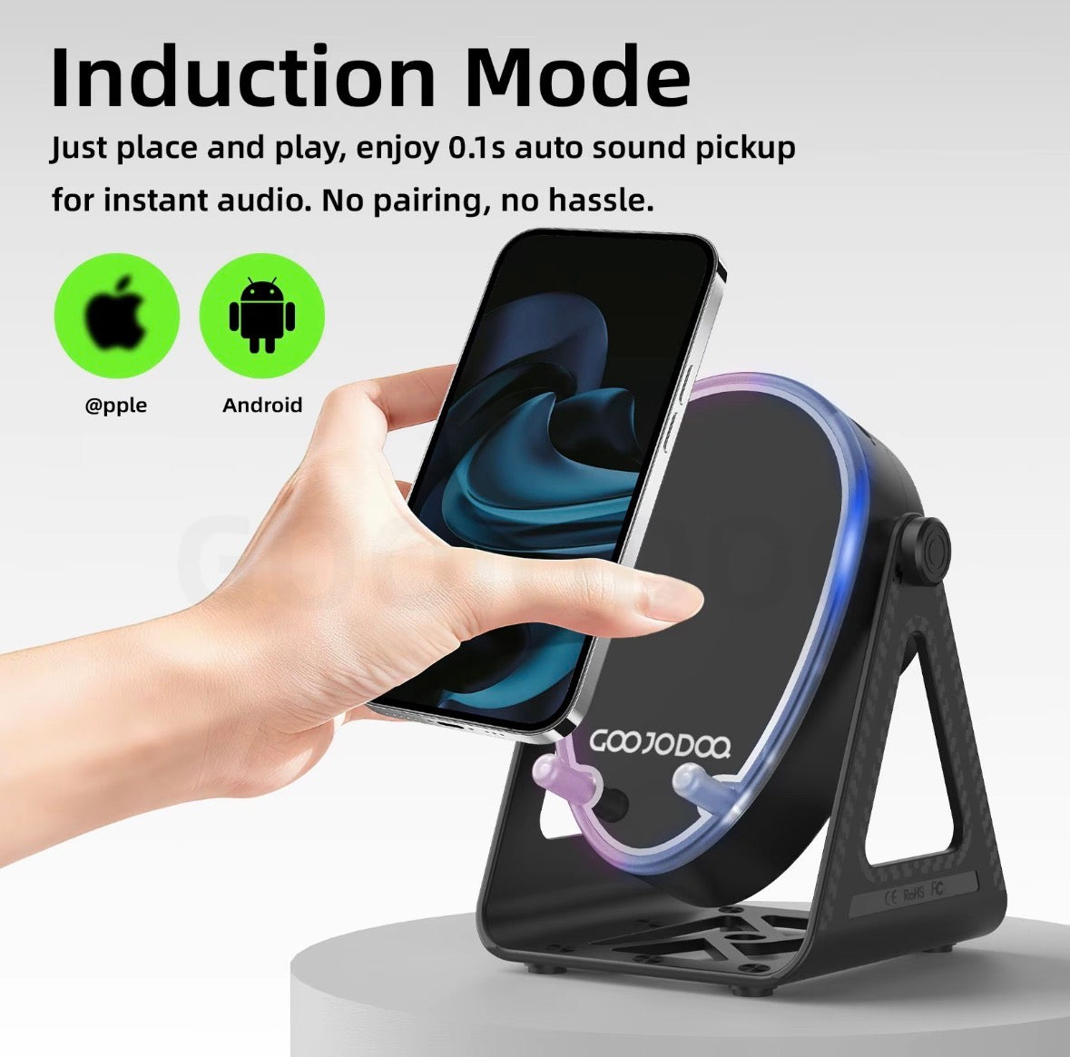 GJDQ BD3108/BD3108Pro Phone Stand Speaker