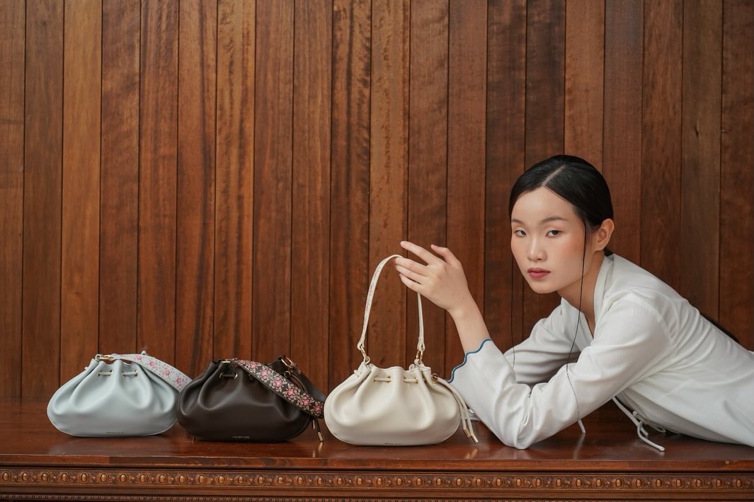M&Co. x Haris Rashid Harriet Petite Drawstring Bucket Bag