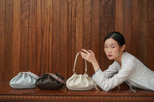 M&Co. x Haris Rashid Harriet Petite Drawstring Bucket Bag