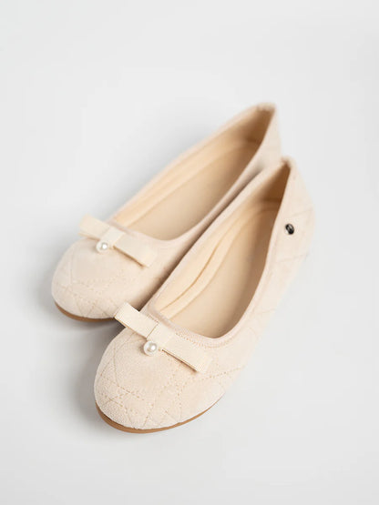 H2U Harper Suede Bow Flats