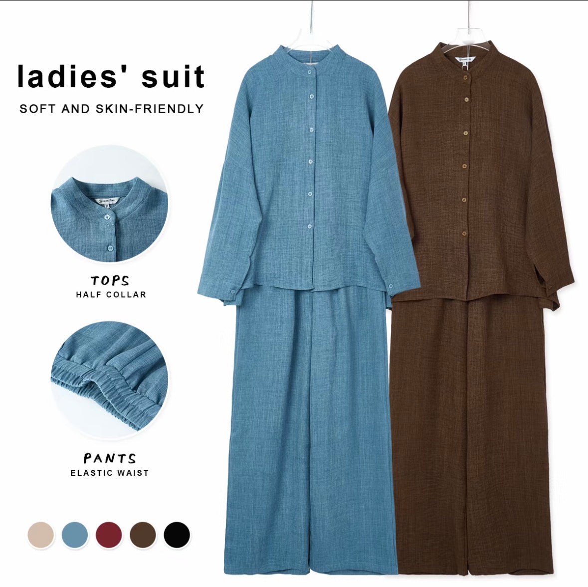 YM Auria Pants Set (Free Size/Plus Size)