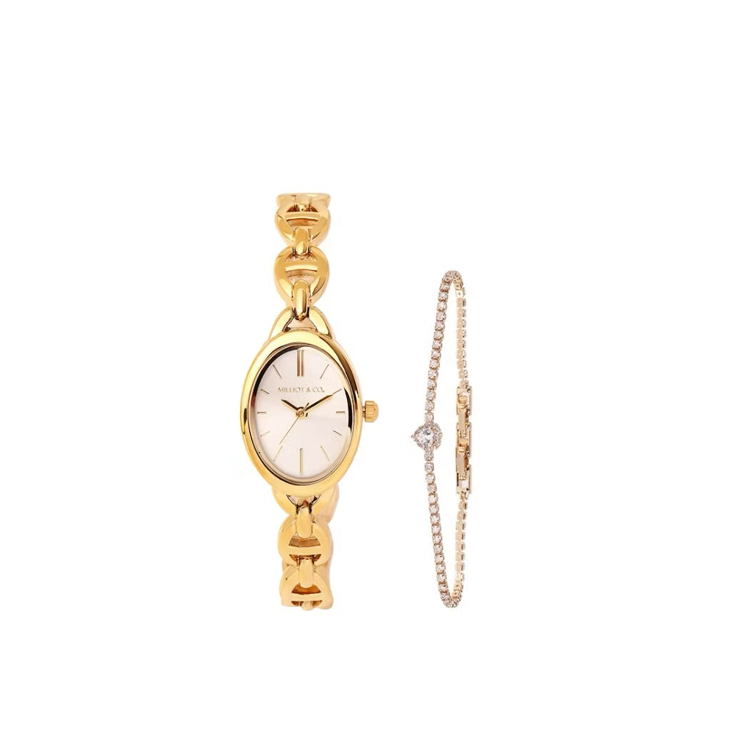 Milliot & Co Rebecca Classic Bracelet Analog Watch with Bracelet Set