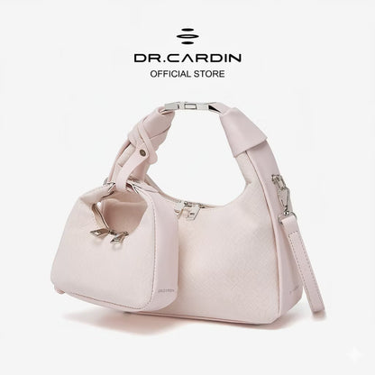 Dr Cardin [The Raya Table Collection] Women Dumpling Weave Sling Bag / Suede / Faux Leather BG-868