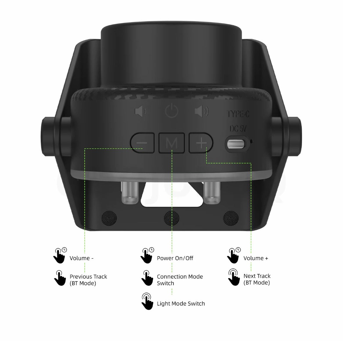 GJDQ BD3108/BD3108Pro Phone Stand Speaker