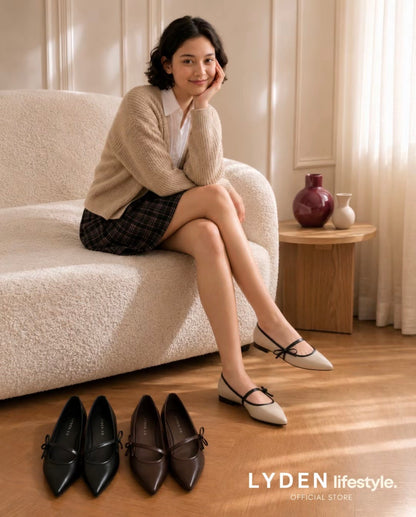 LYDEN Lily Ribbon Flats