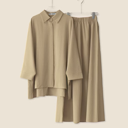 YM Helena Set (Blouse & Skirt) - Free Size