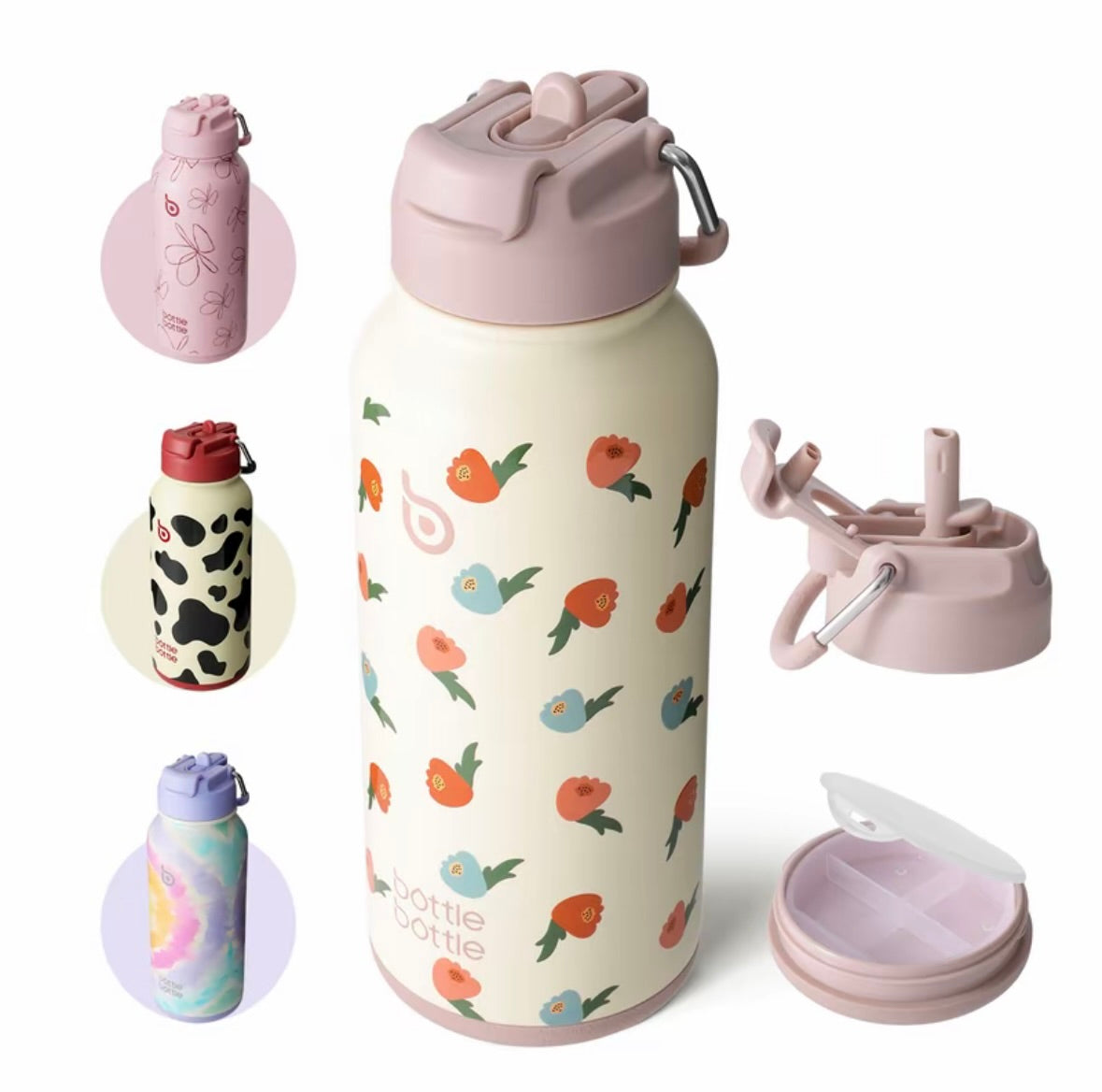 BOTTLE BOTTLE (32oz) Tumbler with Pill Storage Box