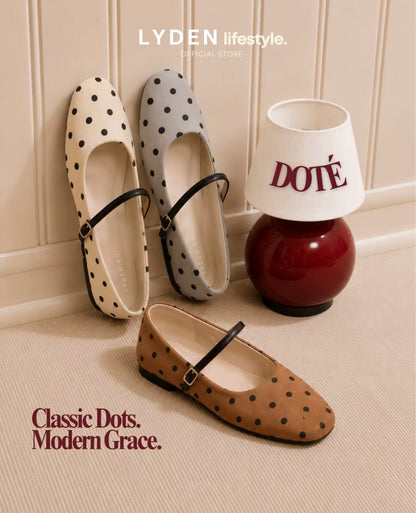 LYDEN Doté Strap Flats