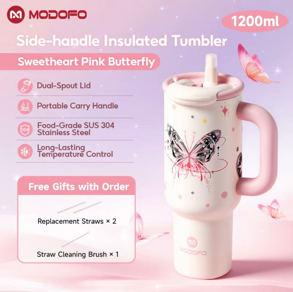 MDF (304/316) Insulated Cup 710ml/1000ml/1200ml