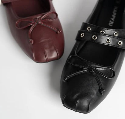 H2U Blake Double Strap Flats