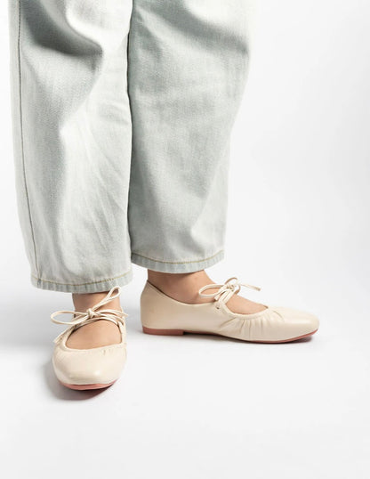 H2U Bailey Tie Strap Flats