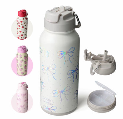 BOTTLE BOTTLE Limited Edition Tumbler with Pill Storage Box 32oz