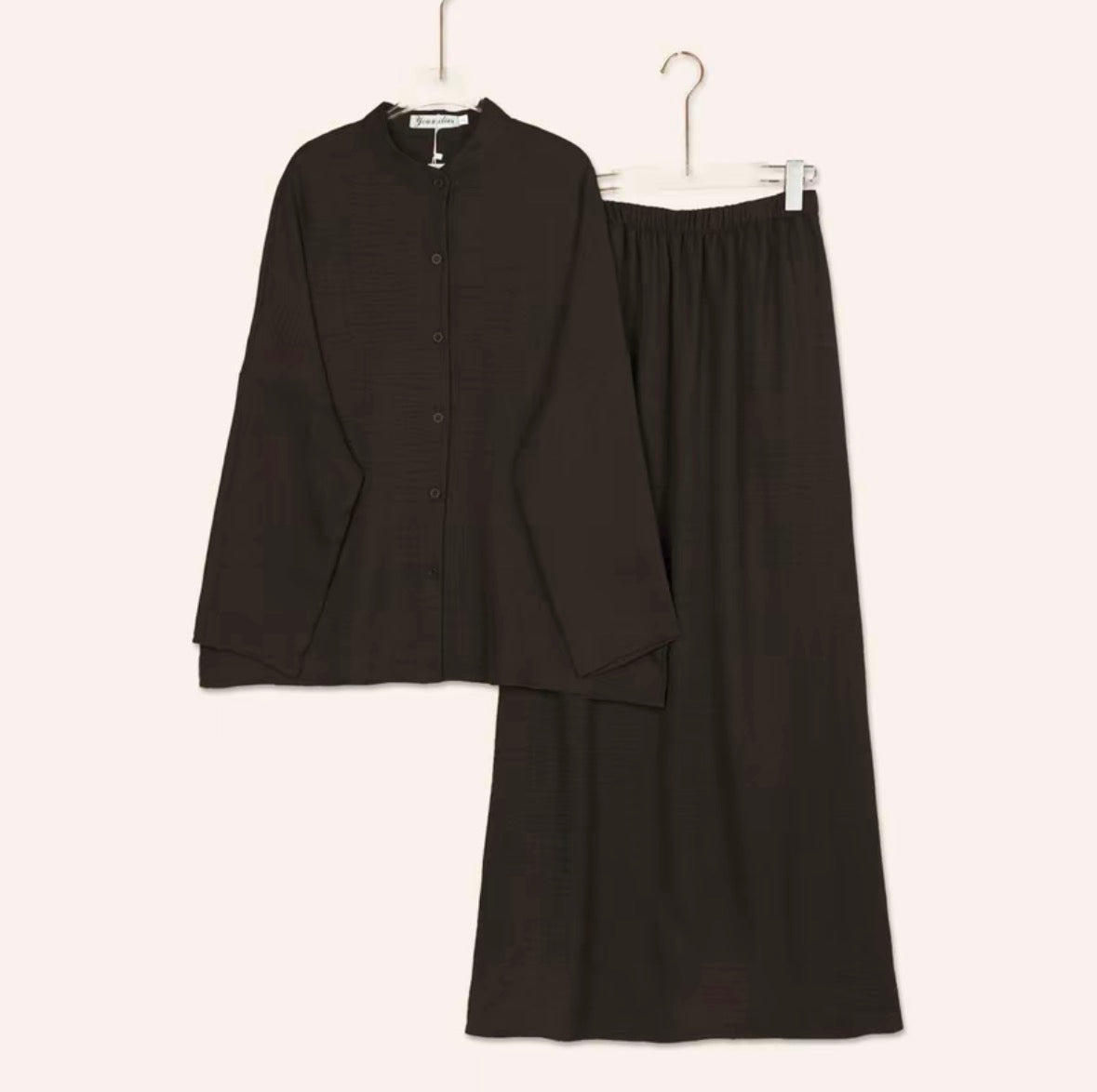 YM Yujin Set (Blouse & Skirt) - Free Size / Plus Size
