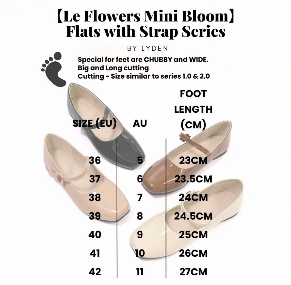 LYDEN Le Flowers Mini Bloom Flats