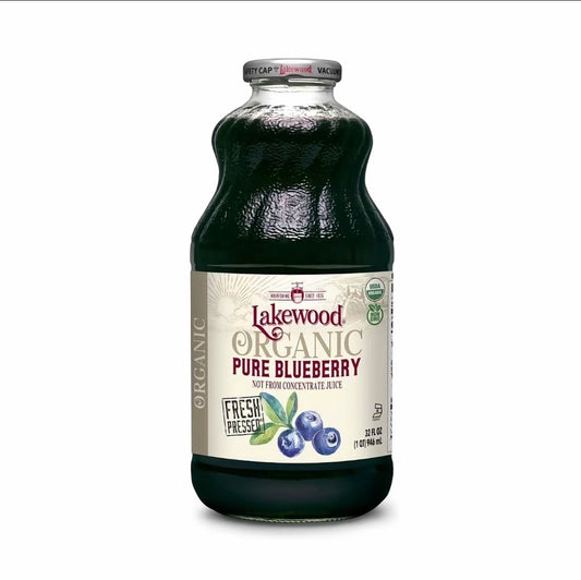 Lakewood Organic Pure Blueberry Fruit Juice 32oz (Gluten Free)