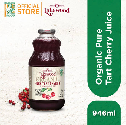 Lakewood Organic Pure Tart Cherry Fruit Juice 946ml (Gluten Free)