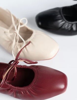 H2U Bailey Tie Strap Flats